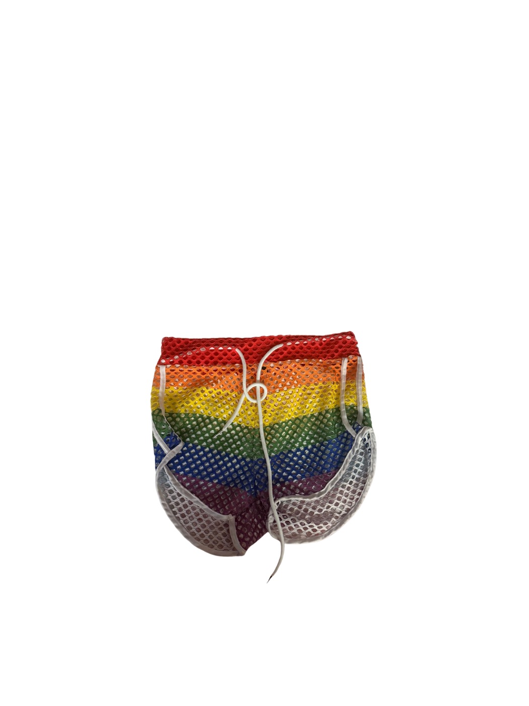 Spencer’s Spencer’s Rainbow Mesh Shorts with Drawstring