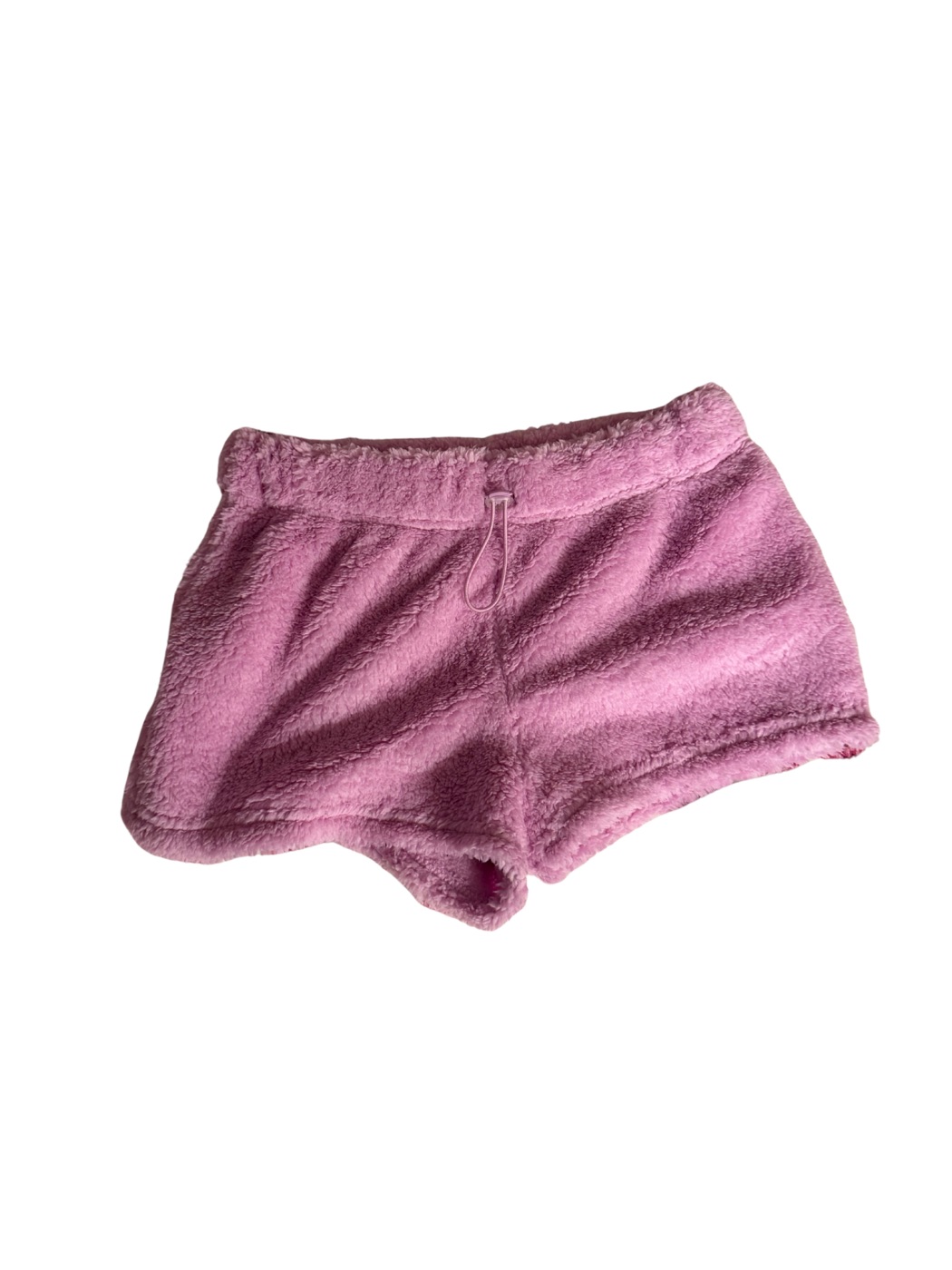 No Boundaries No Boundaries Pink Fleece Shorts with Drawstring