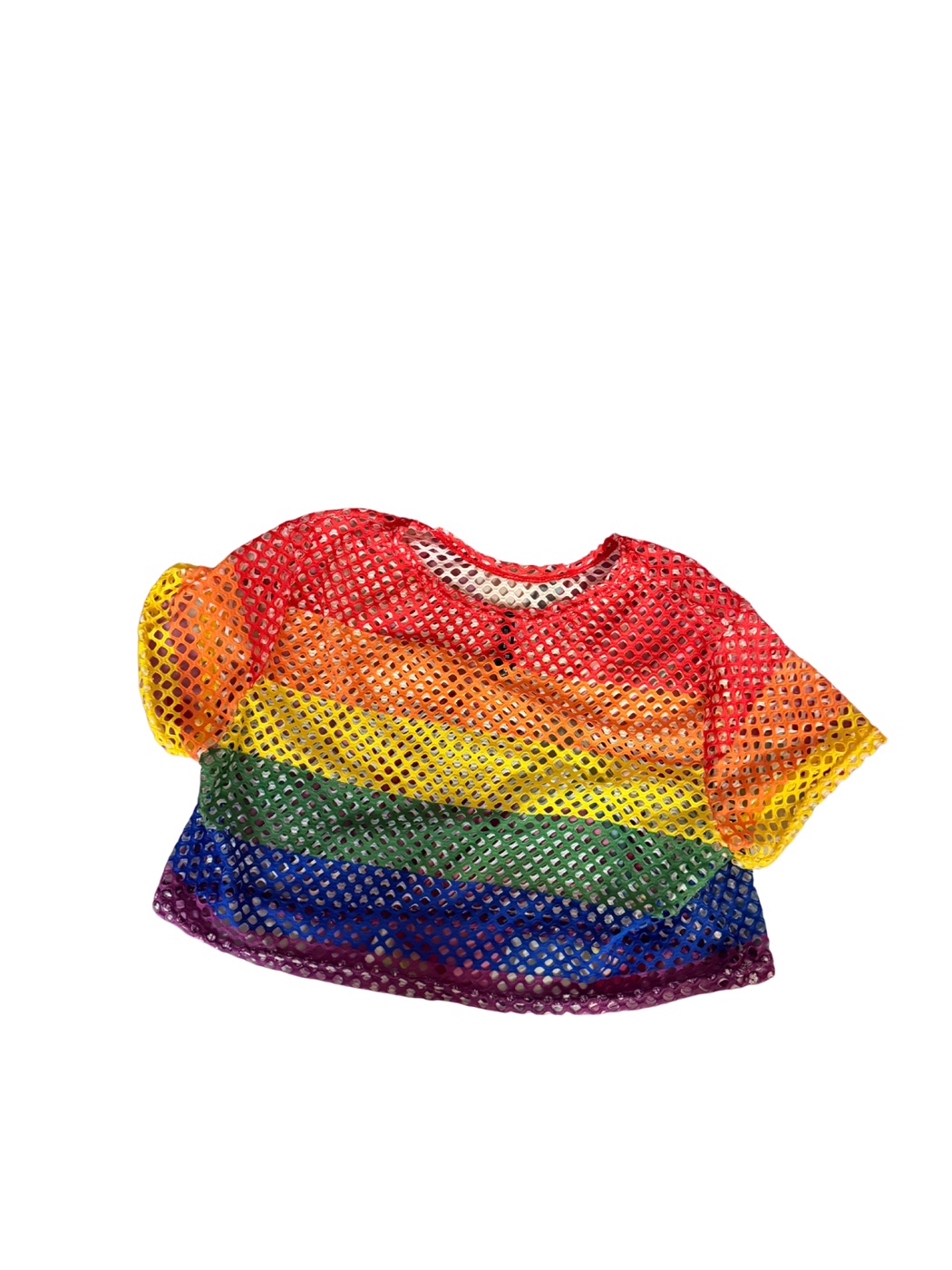Spencer’s Spencer’s Rainbow Pride Mesh Crop Top