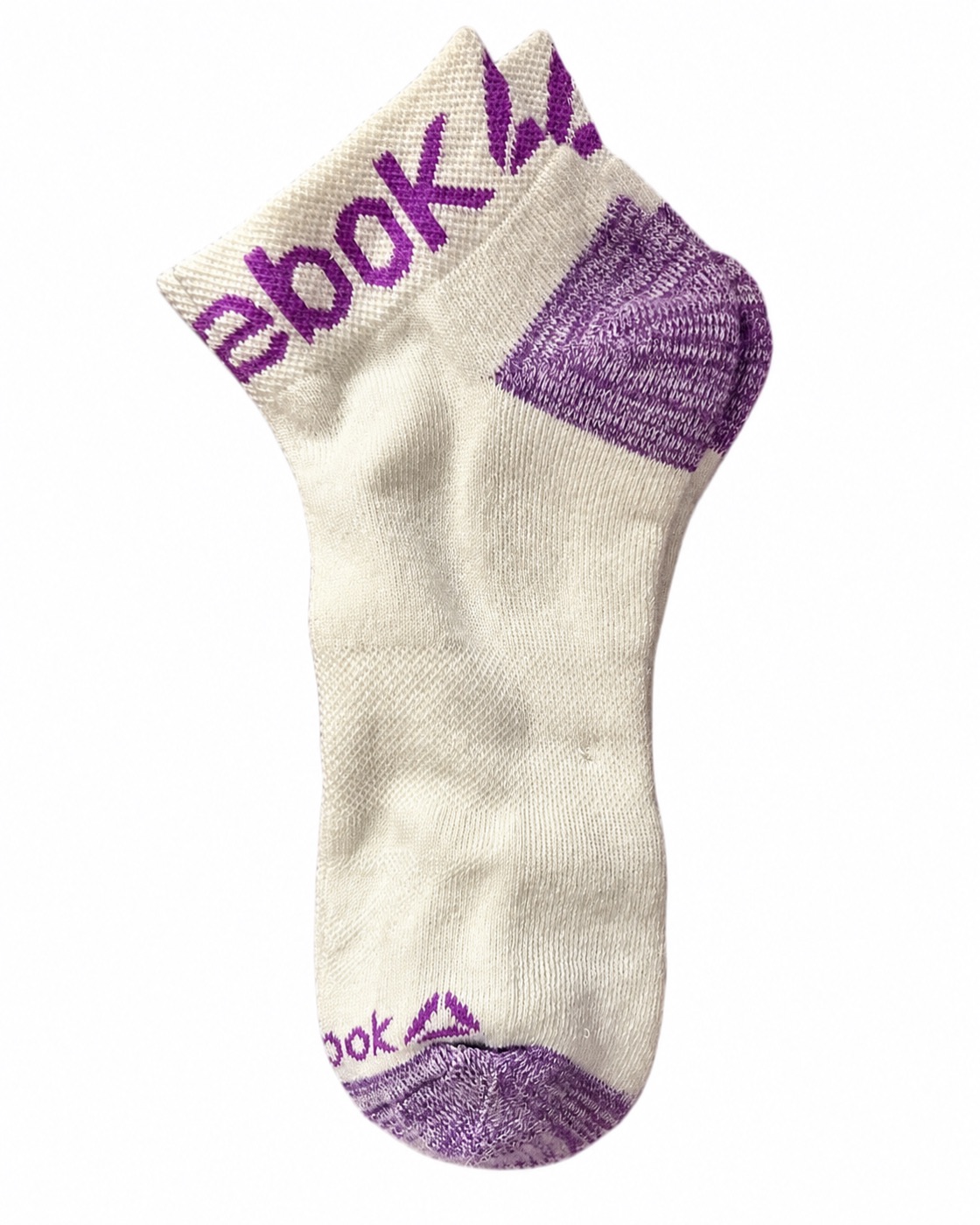 Reebok Reebok Cream and Purple Ankle Sock